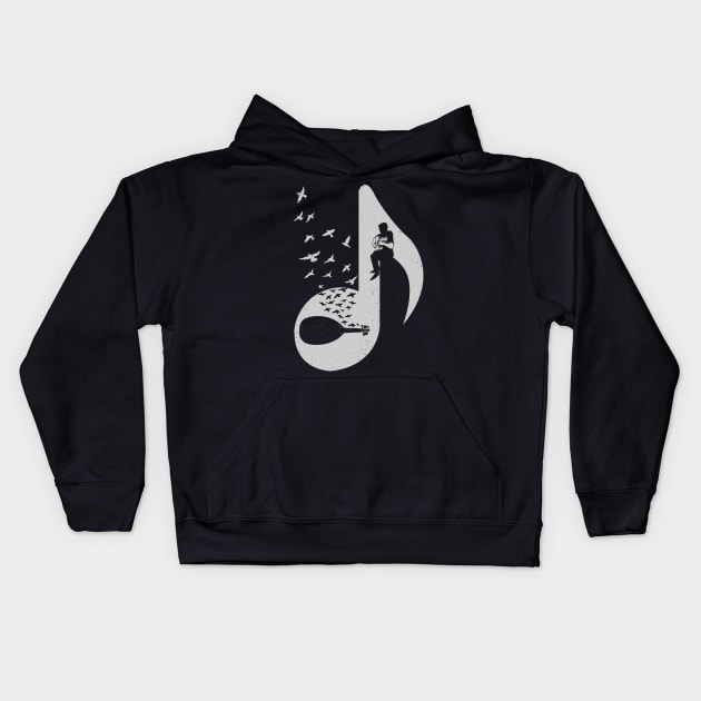 Musical note - Oud Kids Hoodie by barmalisiRTB